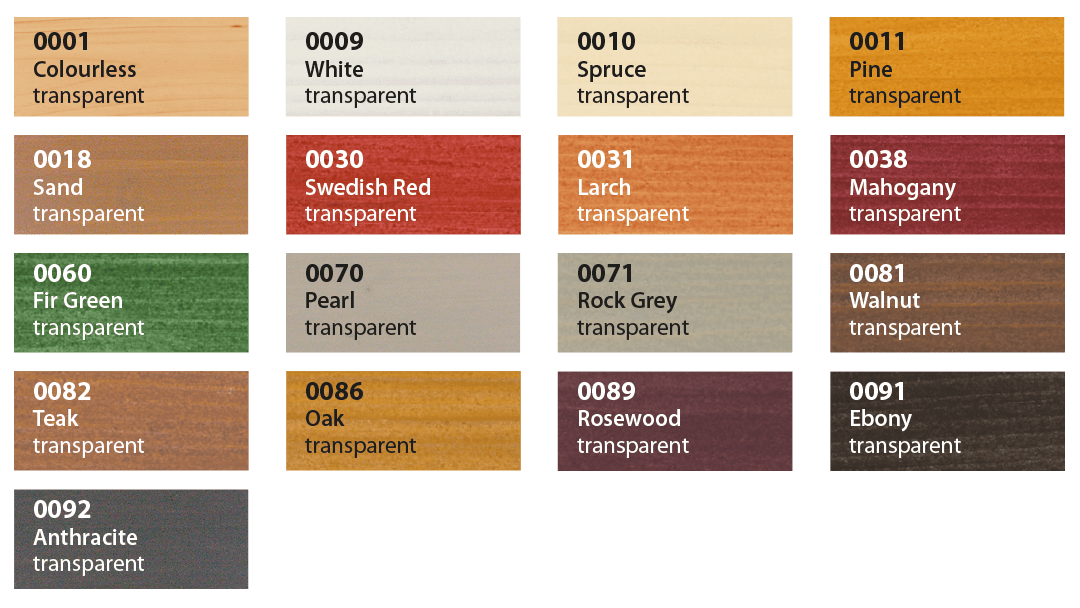 00xx_Holzlasur_Farbtafel_EN Saicos Holzlasur englisch