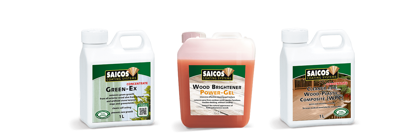 Saicos Green-Ex Wood-Brightener WPC Cleaner englisch