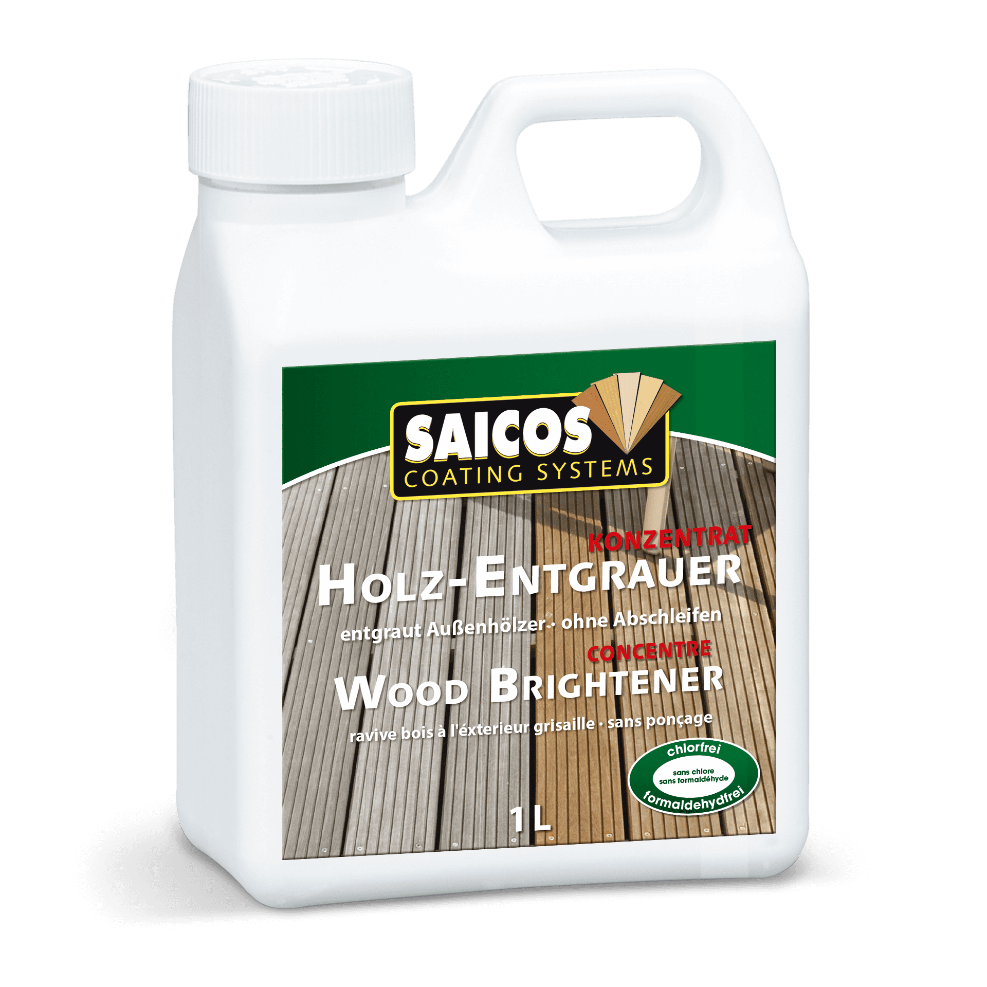 8130 Holz-Entgrauer 1 D GB Kopie Saicos Holz-Entgrauer Wood Brightener englisch