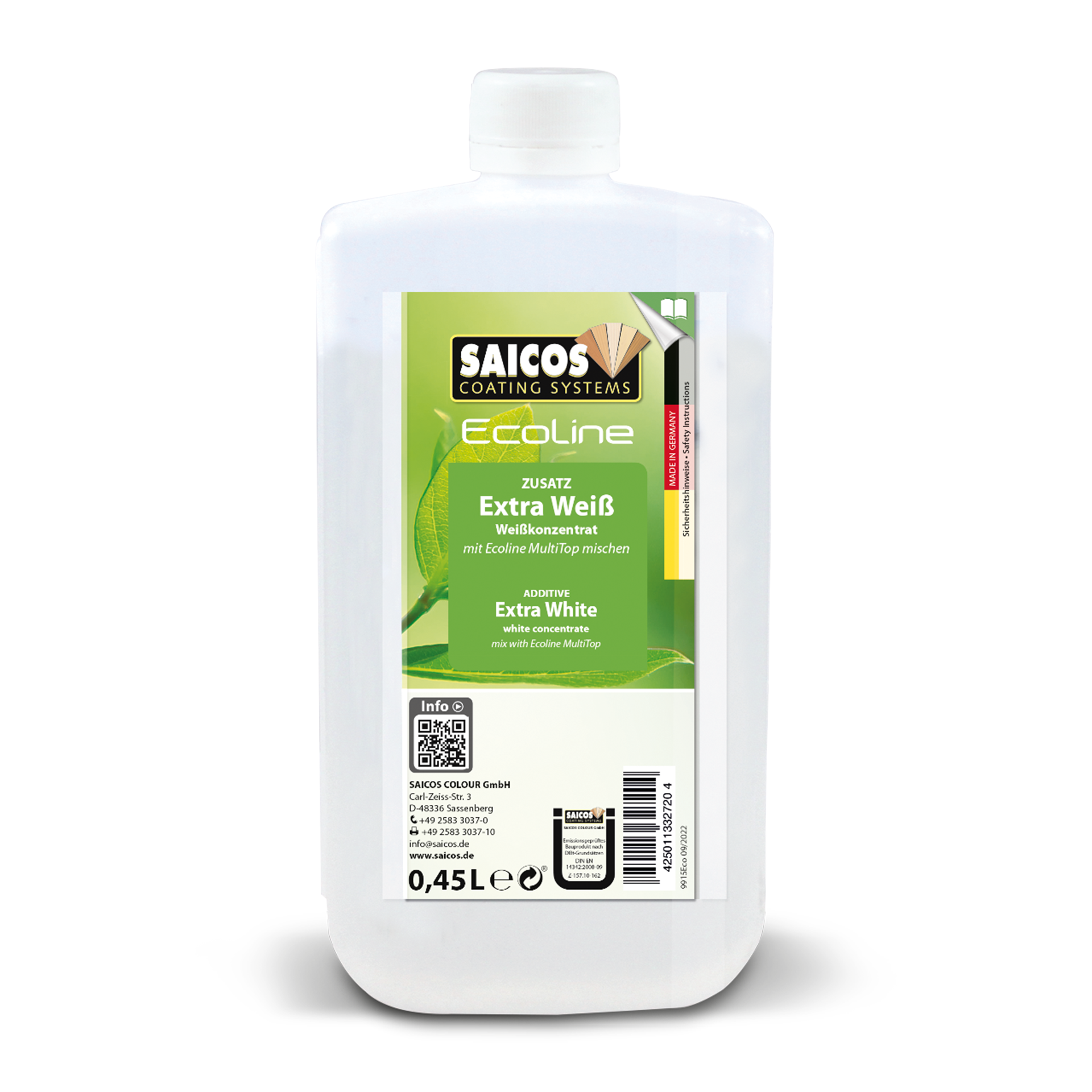 9915Eco MultiTop Extra Weiß 0,45 D GB Kopie Saicos Ecoline MultiTop Extra Weiß extra white englisch